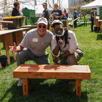 Volunteers at Habitat for Humanity Event