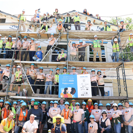 Women Volunteer with Habitat