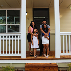 Marisela, Habitat Homeowner with her family