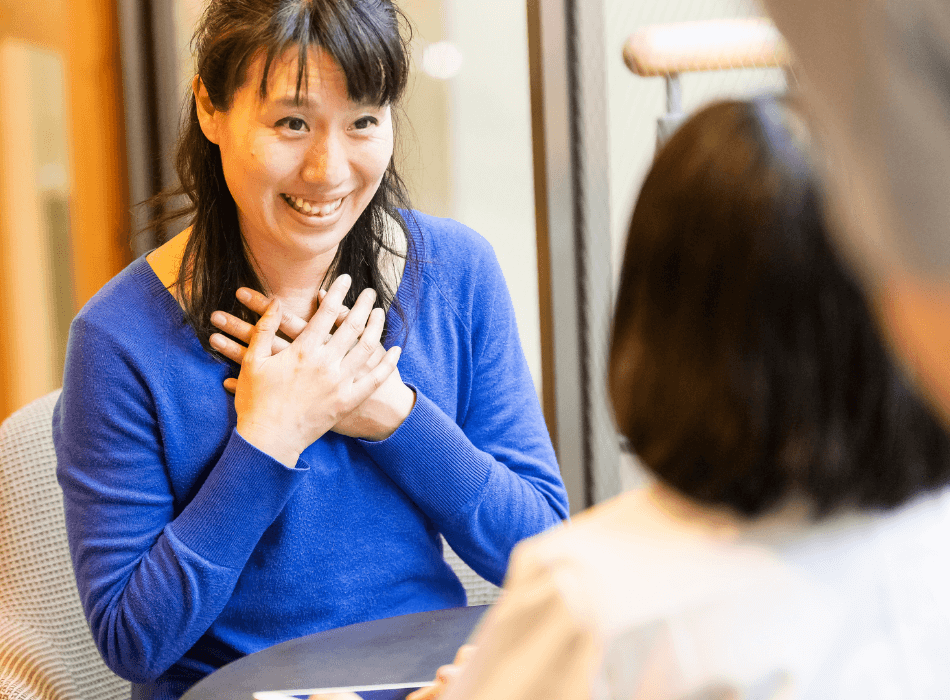 Woman receives counseling