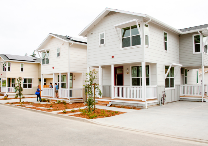 row of homes