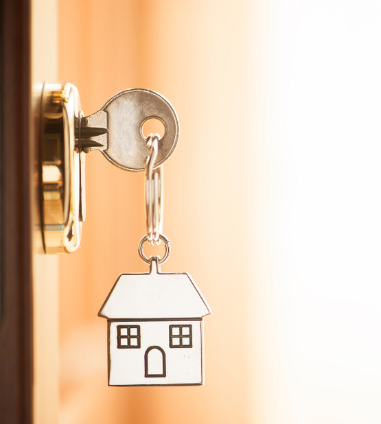 Home Keys in the Front Door