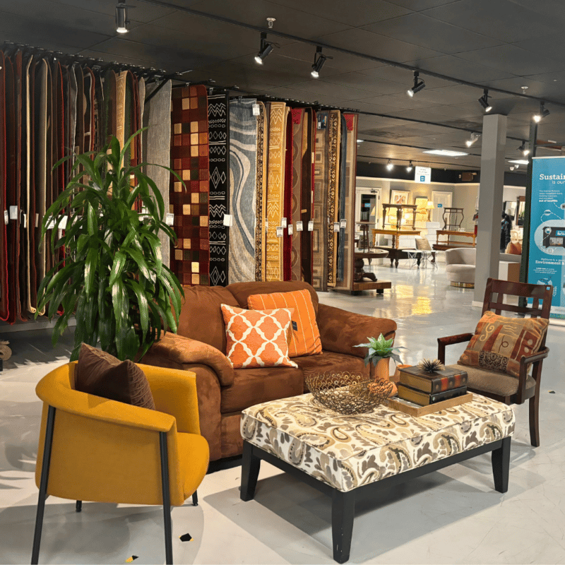 Living room furniture set at the Concord Restore location